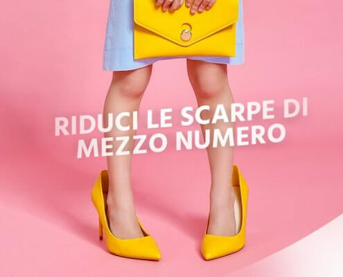 Come ridurre di mezzo numero le scarpe