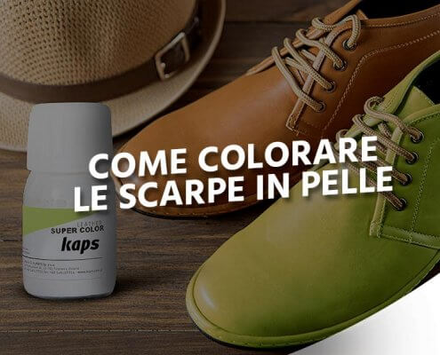 colorare scarpe in pelle